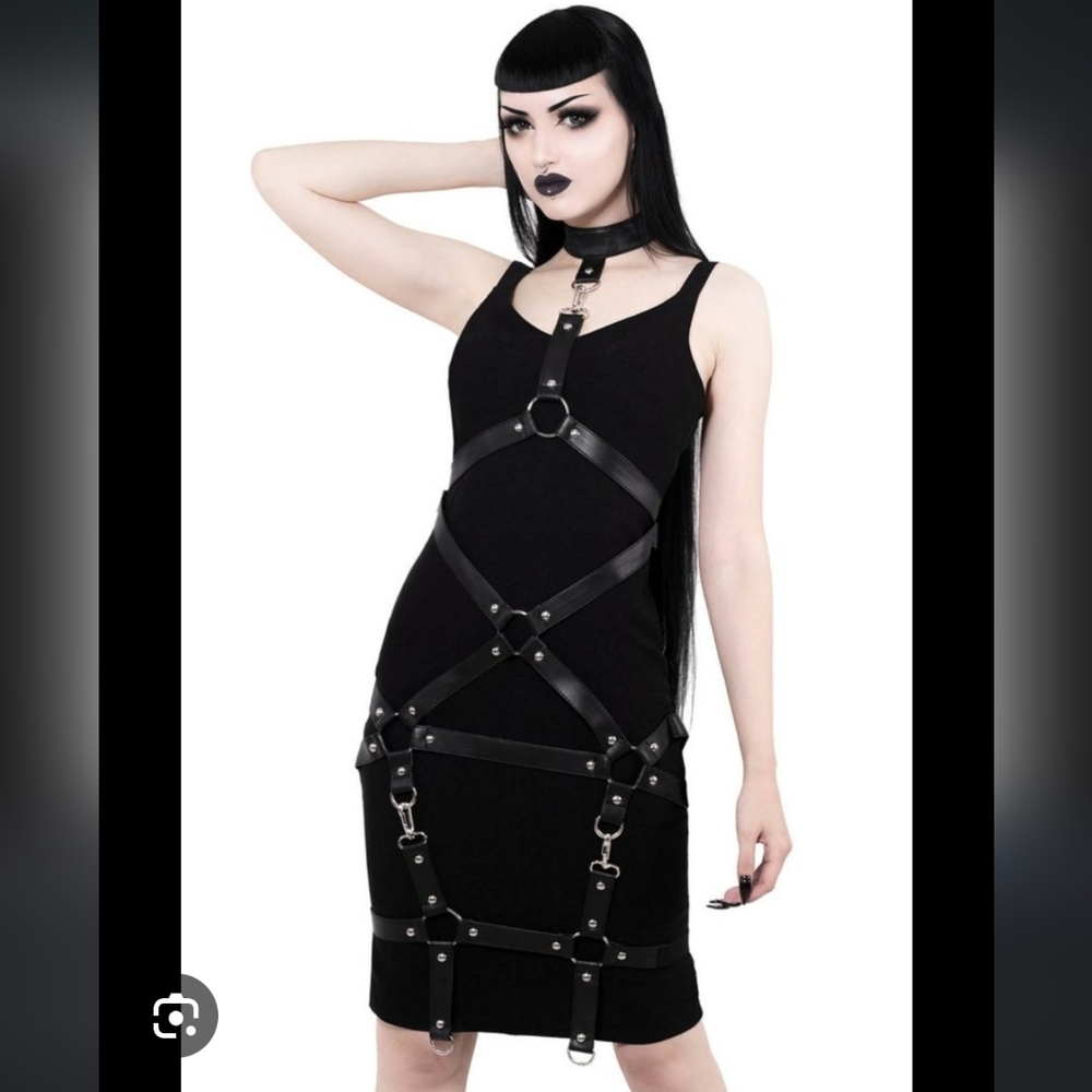 Killstar Locked Away midi dress- XL